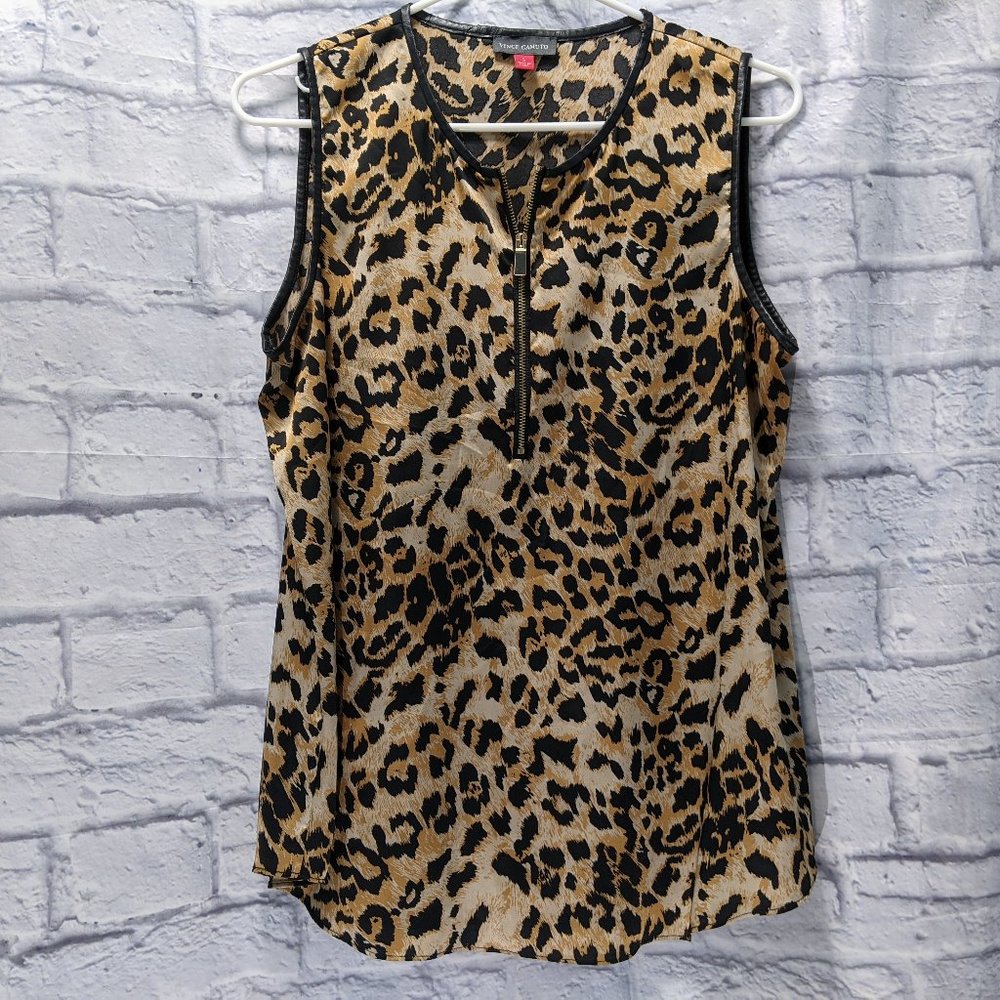 Vince Camuto leopard animal print top